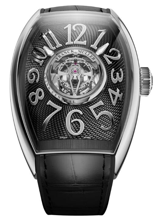 Franck Muller Grand Central Tourbillon Steel - Black Replica Watch Cheap Price CX 40 T CTR AC AC (NR.AC)